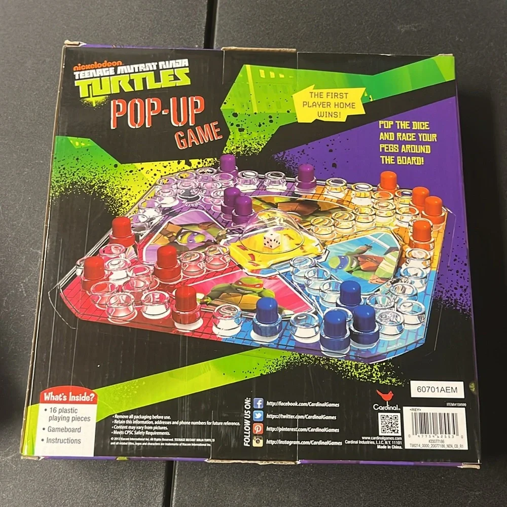 Ninja Turtles Pop-Up‎ game.  NWT